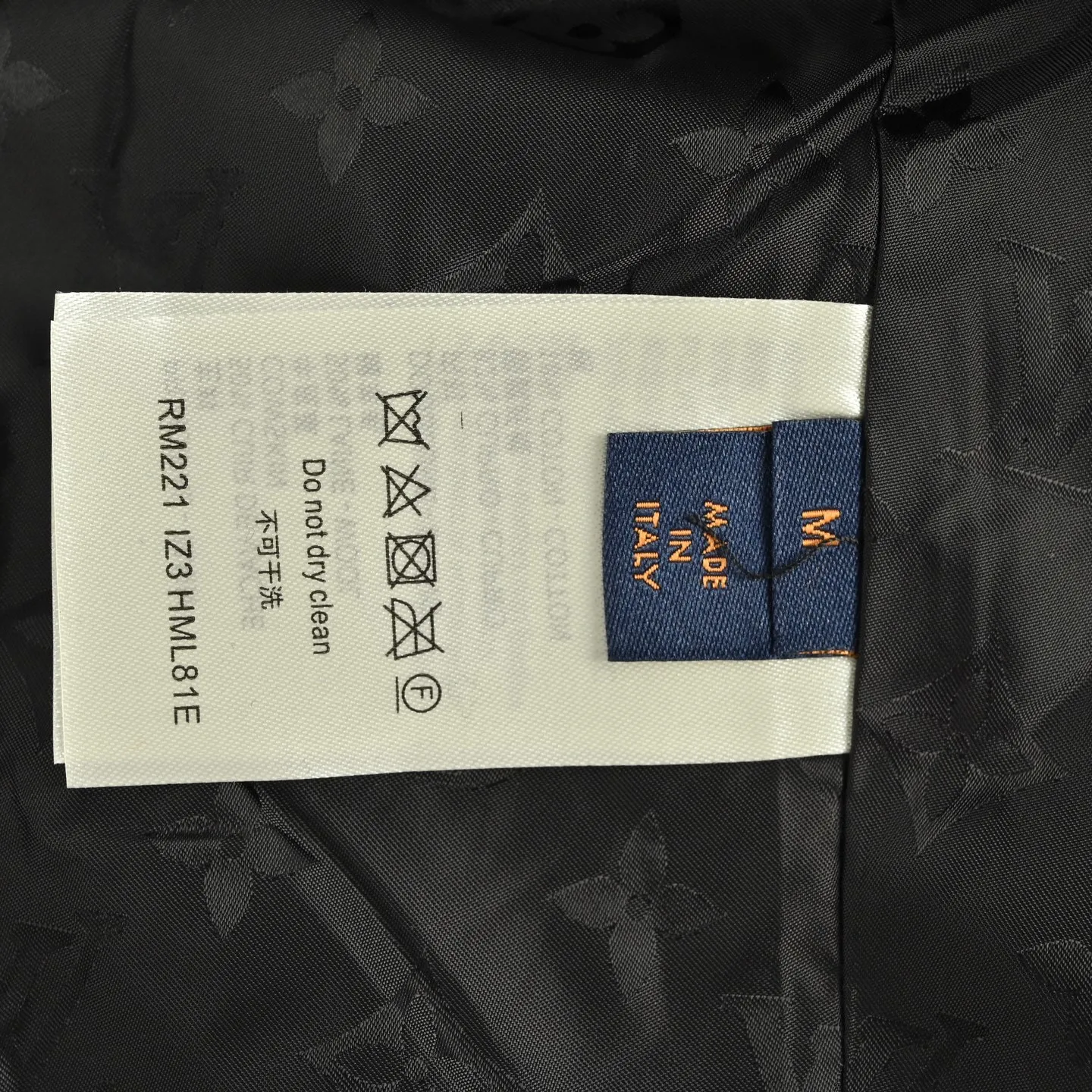Louis Vuitton/Louis Vuitton 24Fw leather sherpa stand collar jacket